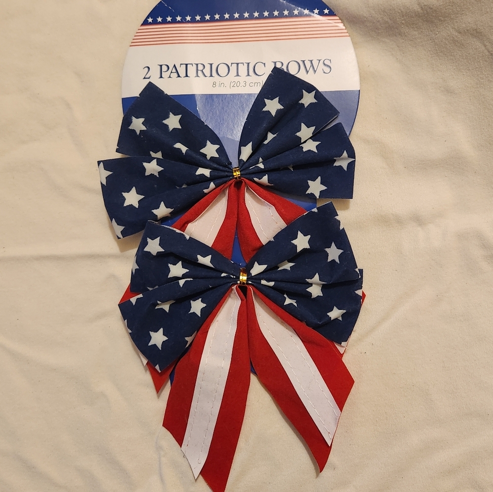 Set of 2 Patriotic Bows